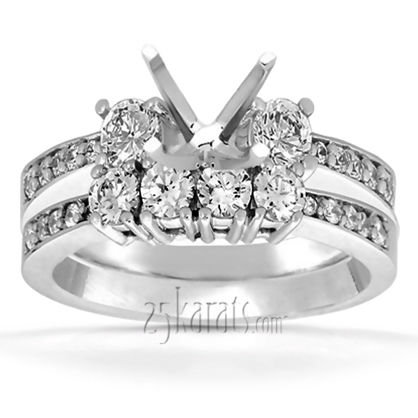18K white gold Round Cut Prong Set Diamond Engagement Ring (0.39 ct. tw.) - alternate view 23