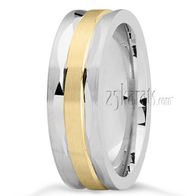 Oval Carved Basic Wedding Band - view 4 thumbnail