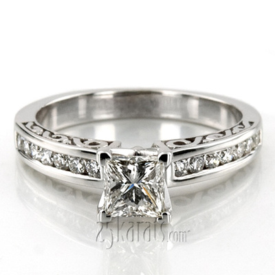 Antique Channel Set Diamond Bridal Ring (0.28 ct.tw.)