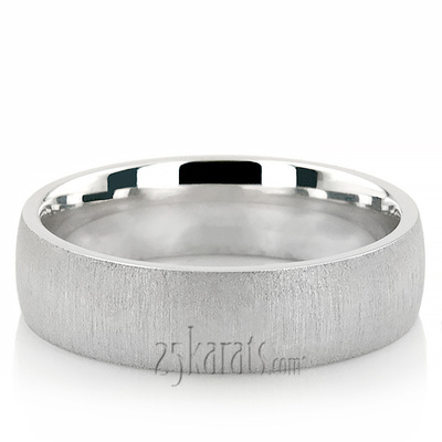 Cross-Satin Plain Wedding Ring