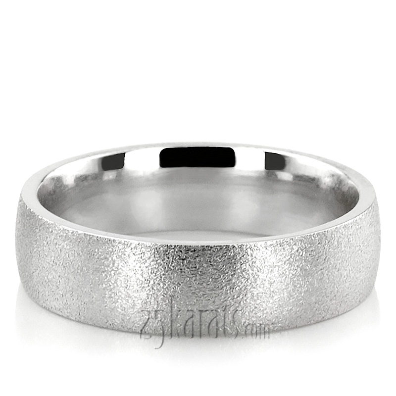 Wire Matte Plain Wedding Band