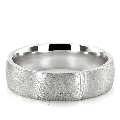 Circle Matte Plain Wedding Ring