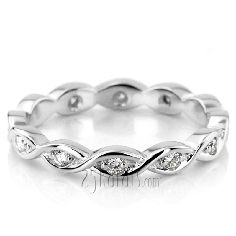 0.24 ct. Diamond Eternity Wedding Band 2 - view 4