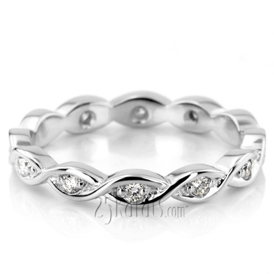 0.24 ct. Diamond Eternity Wedding Band 2 thumbnail 4