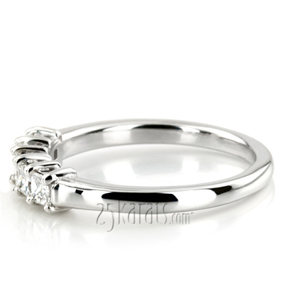 Traditional Basket Setting Princess Cut Woman Diamond Ring (1/2 ct. tw.) thumbnail 9