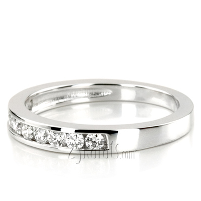 10 Stone Classic Channel Diamond Band ( 0.35 ct. tw.) thumbnail 6