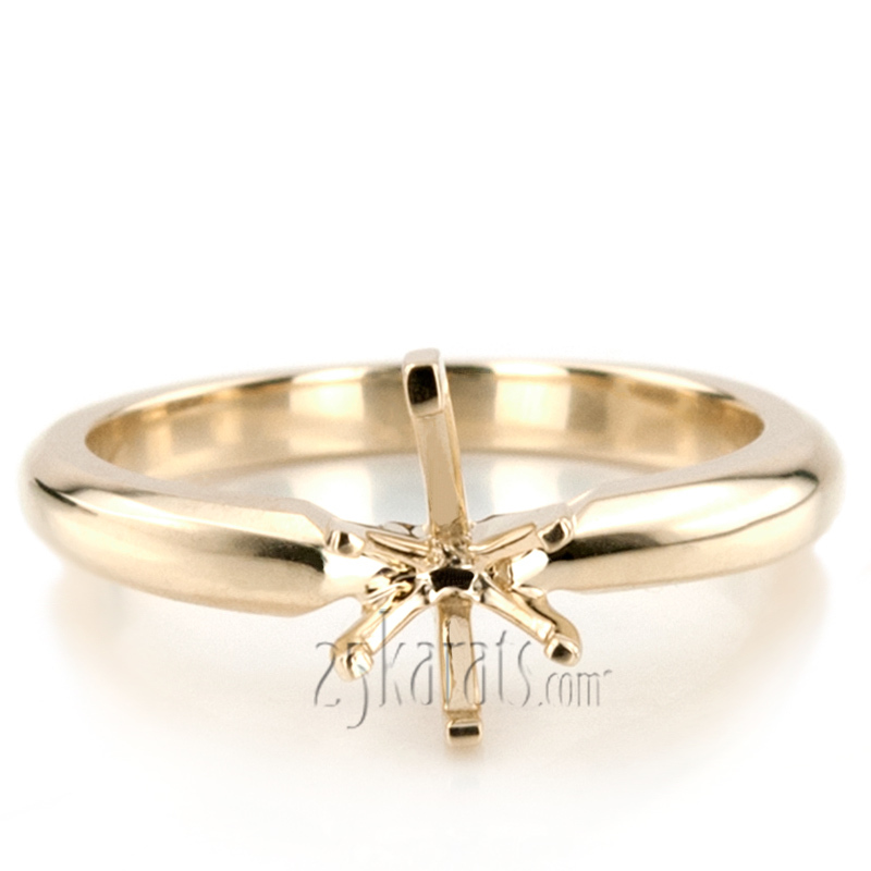 platinum Pear Shape Solitaire Diamond Bridal Ring - alternate view 6