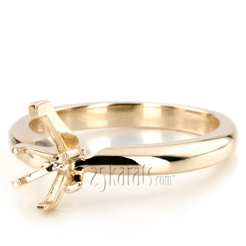 platinum Pear Shape Solitaire Diamond Bridal Ring - alternate view 7