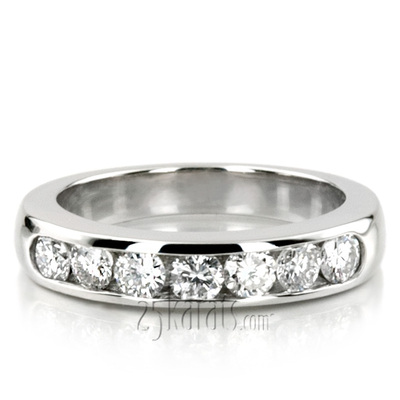 Seven Stone Channel Set Diamond Anniversary Ring (3/4 ct. tw.) thumbnail 7