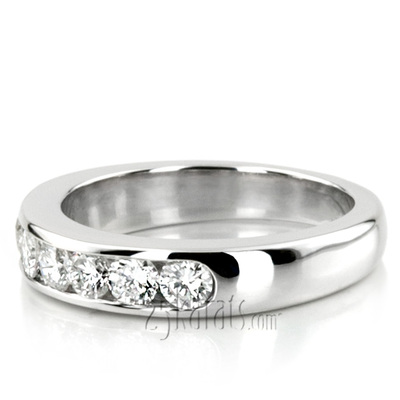 Seven Stone Channel Set Diamond Anniversary Ring (3/4 ct. tw.) thumbnail 8