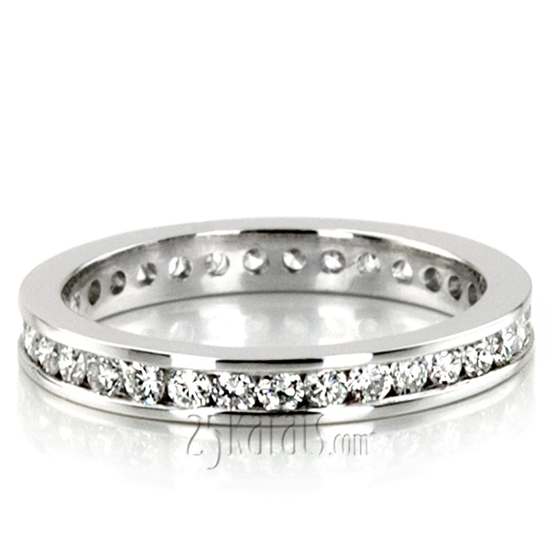 Classic Channel Diamond Eternity Wedding Band (0.64 ct. tw.) 1 - view 5
