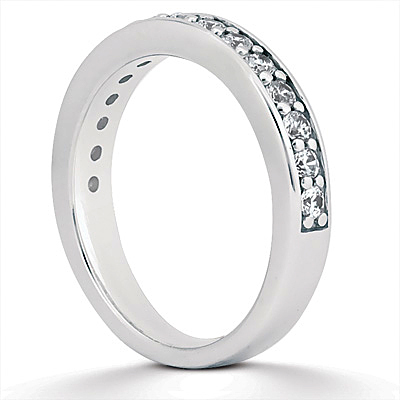 14K white gold Compliments To You Wedding Band (1/3 ct. tw.) - alternate view 2