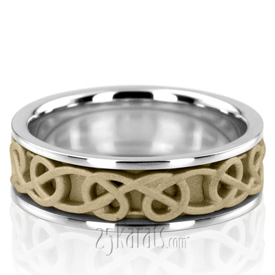Celtic Knot Handcrafted Wedding Ring 