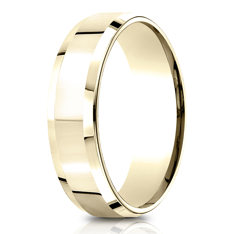 Light Comfort High Polished Carved Design Band