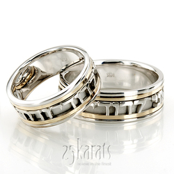 Exclusive Jewish Wedding Band Set