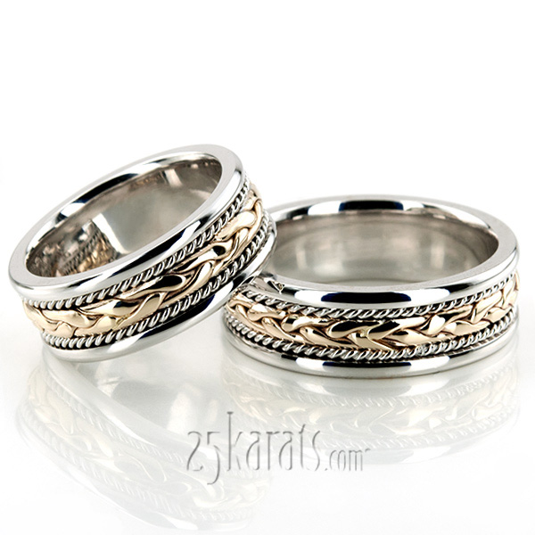 Braided Handmade Unisex Wedding Bands