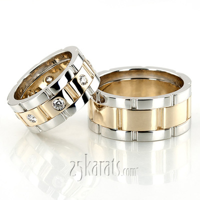 Rolex Style Bestseller Wedding Ring Set
