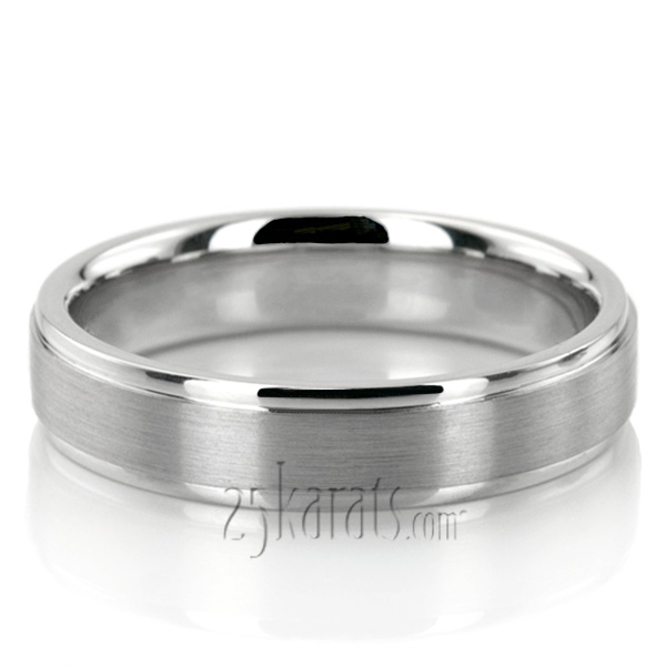 Classic Flat Basic Design Wedding Ring