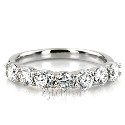 Classic 7 Stone Basket Setting Woman Diamond Ring  (1 ct. tw.) thumbnail 7