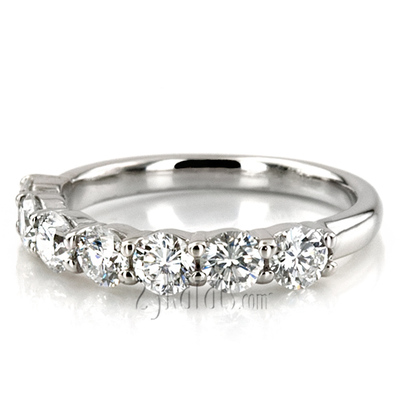 Classic 7 Stone Basket Setting Woman Diamond Ring  (1 ct. tw.) thumbnail 8