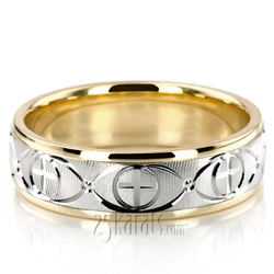 Refined Cross Wedding Ring