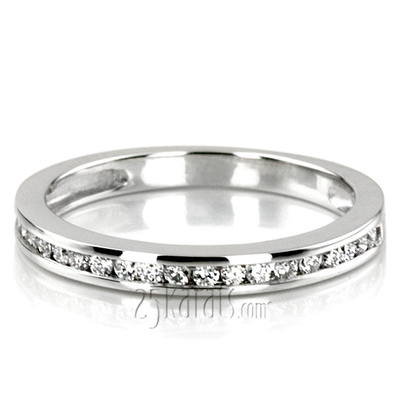 Classic Channel Set Petite Wedding Band(0.17 ct. tw.) thumbnail 7