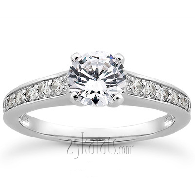 18K white gold Diamond Accented Bridal Ring (0.23 t.c.w.) - alternate view 27