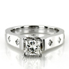 Princess Cut Cathedral Style Diamond Engagement Ring (0.23 ct. t.w.)