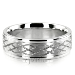 Celtic Knot Cut Wedding Band