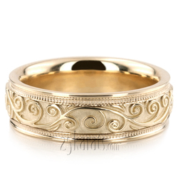 Elegant Antique Wedding Band 