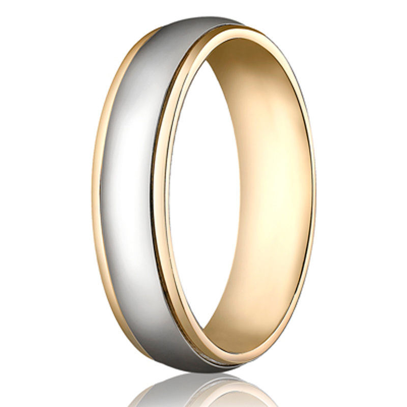 Benchmark 6mm Comfort-Fit High Polished Carved Design Band