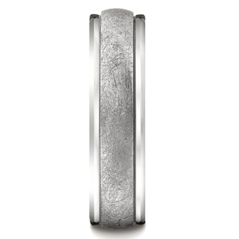10K white gold 6mm. same as picture 6mm-Swirl-Finished-Carved-Design-Band - alternate view 4
