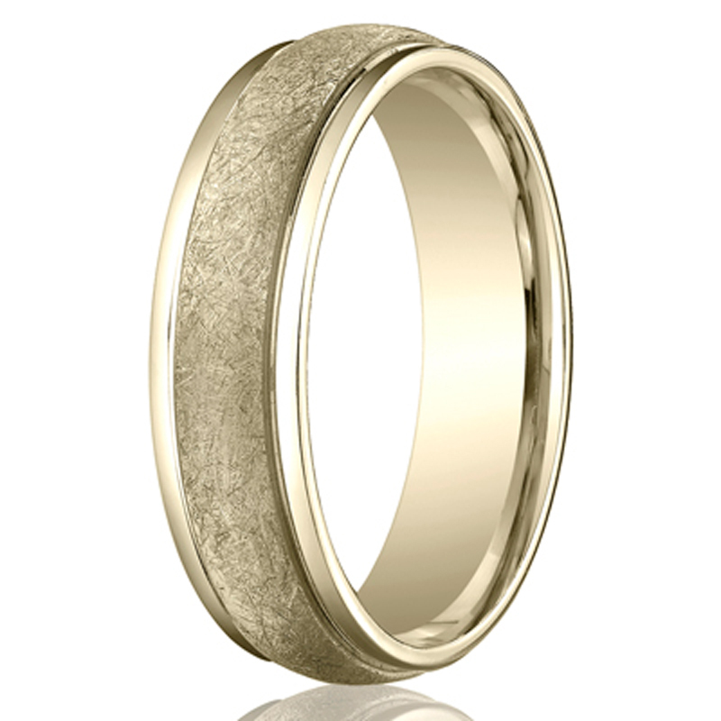 10K yellow gold 6mm. same as picture 6mm-Swirl-Finished-Carved-Design-Band - alternate view 5