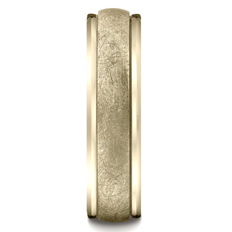 10K yellow gold 6mm. same as picture 6mm-Swirl-Finished-Carved-Design-Band - alternate view 6