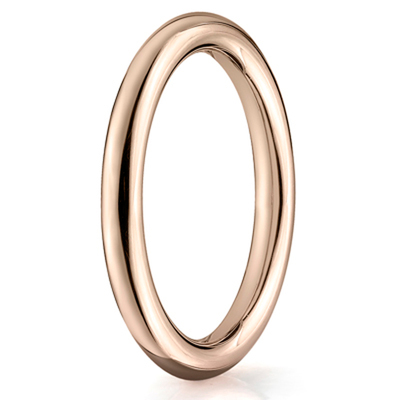 Benchmark 2.5mm High Polished Round Carved Band
