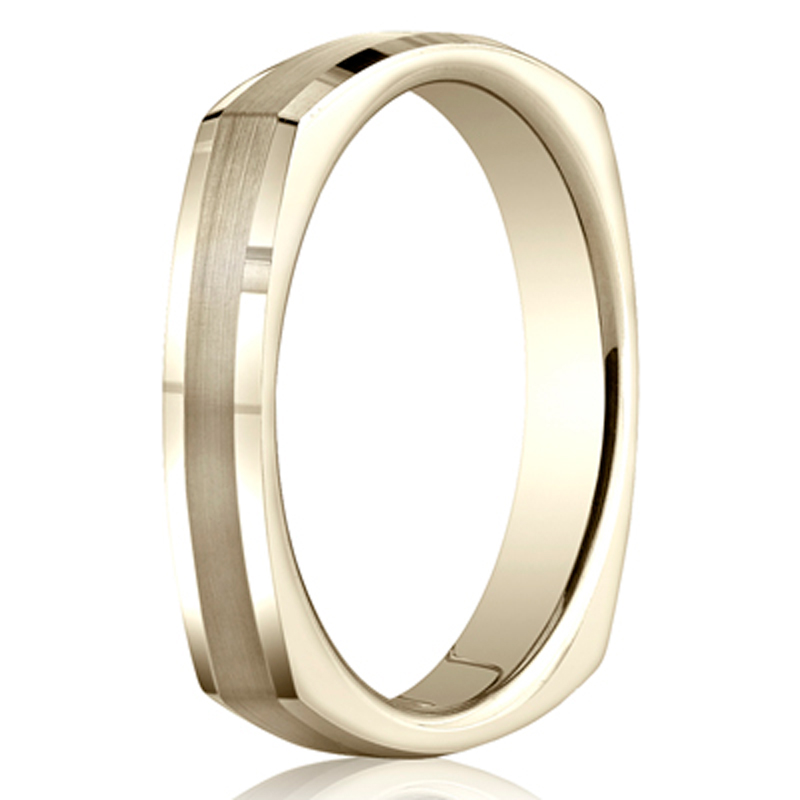 Benchmark 3.5mm Satin-Finished Four-Sided Carved Band - main view
