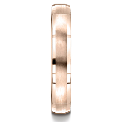 Benchmark 3.5mm Satin-Finished Four-Sided Carved Band - view 6 thumbnail