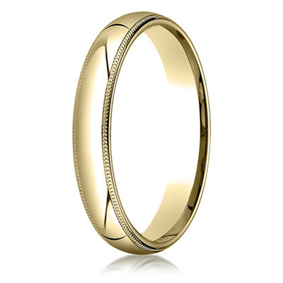 Benchmark Light Milgrain Comfort Fit Wedding Band - view 1 of 6