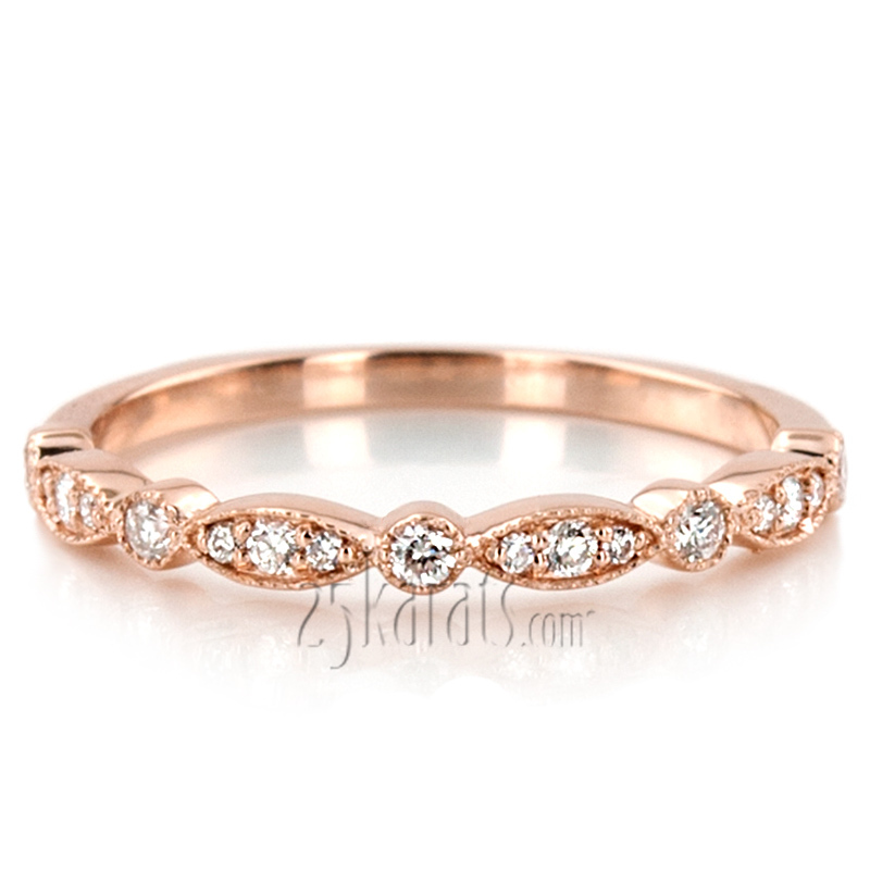 14K white gold Petite Stackable Diamond Band (1/4 ct. tw.) - alternate view 8