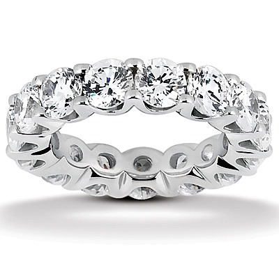 3.60ct Shared-Prong Diamond Eternity Wedding Band 1 - view 1