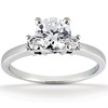 Three Stone Prong Set Diamond Engagement Ring (0.10 ct.tw)