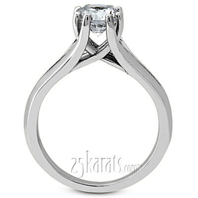 By-pass Prong Head Solitaire Engagement Ring (for 2.00ct) thumbnail 3