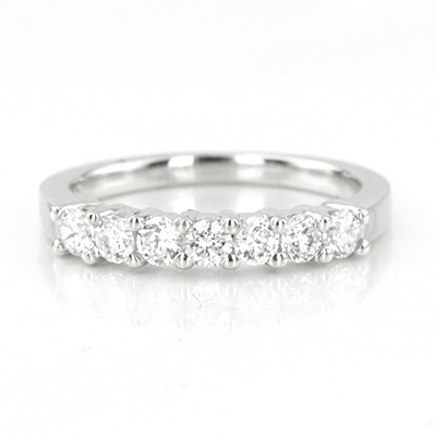 0.21ct Lovely 7 Stone Shared Prong Diamond Band