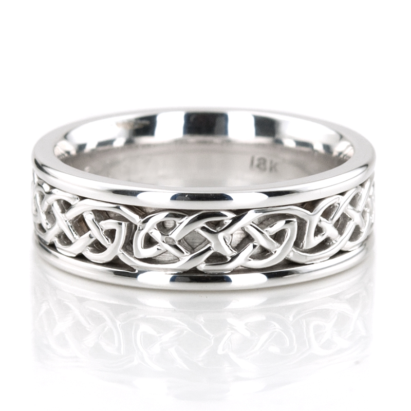 Knotwork Celtic Wedding Ring - HC102006 - 14K Gold