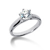 Six Prong Round Cut Diamond Engagement Ring (0.75 ct.)