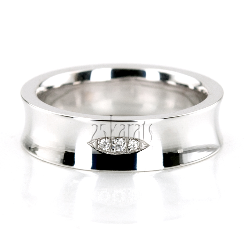 Spark Eye Diamond Wedding Band