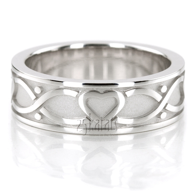 Connected Hearts Men's 7 mm Wedding Band