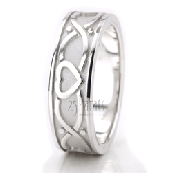 Connected Hearts Men's 7 mm Wedding Band thumbnail 2