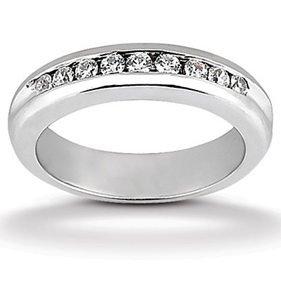 0.33 ct. Round Cut Channel Set Diamond Wedding Band