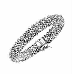 Sterling Silver 7.5 Inches Mesh Bracelet